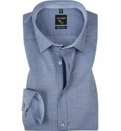 Besorgen 👍 OLYMP No. Six Super Slim 69EL 2501/29/18 Hemd, Super Slim Fit, Baumwolle, Extra langer Arm, Blau meliert, Hellblau ⌛
