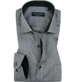 Aktion 😀 CasaModa Hemd 383060000/800 Comfort Fit, Baumwolle, Dunkelgrau meliert, Grau ❤️