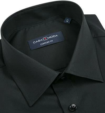 Bestes Angebot 🎉 CasaModa Hemd 006058/80 Comfort Fit, Popeline, Extra kurzer Arm, Schwarz 🛒 2 Bestes Angebot 🎉 CasaModa Hemd 006058/80 Comfort Fit, Popeline, Extra kurzer Arm, Schwarz 🛒 – Bild 2