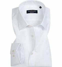 Brandneu 😀 CasaModa Hemd 006058/0 Comfort Fit, Popeline, Extra kurzer Arm, Weiß, Wollweiß ✨