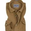 Bestes Angebot 🤩 Signum Modern Fit 183110257/810 Hemd, Cord, Hellbraun, Kamel 😍