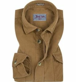 Bestes Angebot 🤩 Signum Modern Fit 183110257/810 Hemd, Cord, Hellbraun, Kamel 😍