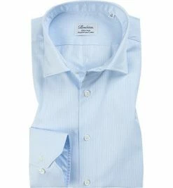 Bestpreis 👏 Stenströms Hemd 602771/1610/102 Fitted Body, Twill, Hellblau gestreift, Hellblau 🤩