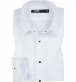 Bester Verkauf 🎁 KARL LAGERFELD Hemd 605000/61/500699/10 Modern Fit, Popeline, Weiß 🧨