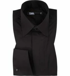 Brandneu 🥰 KARL LAGERFELD Hemd 605008/60/500699/990 Modern Fit, Popeline, Schwarz 👍