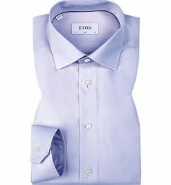 Besorgen 🤩 ETON Slim Fit Kent 3000/79511/74 Hemd, Twill, Flieder meliert, Lila ⭐