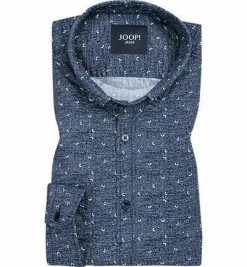 Bestpreis 😉 JOOP! Hemd Heli 30013413/401 Popeline, Blau-weiß gemustert, Blau ⌛