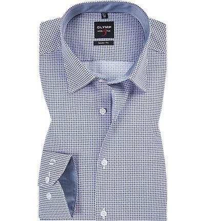 Aktion 🤩 OLYMP Level Five Body Fit 69EL 2084/39/30 Hemd, Popeline, Extra langer Arm, Weiß-blau gemustert, Lila 👏 1 Aktion 🤩 OLYMP Level Five Body Fit 69EL 2084/39/30 Hemd, Popeline, Extra langer Arm, Weiß-blau gemustert, Lila 👏