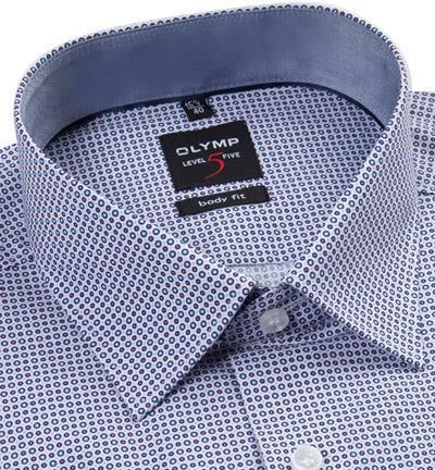 Aktion 🤩 OLYMP Level Five Body Fit 69EL 2084/39/30 Hemd, Popeline, Extra langer Arm, Weiß-blau gemustert, Lila 👏 2 Aktion 🤩 OLYMP Level Five Body Fit 69EL 2084/39/30 Hemd, Popeline, Extra langer Arm, Weiß-blau gemustert, Lila 👏 – Bild 2