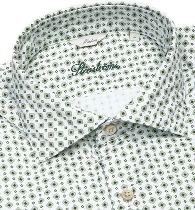 Auslauf 😉 Stenströms Hemd 775901/7783/431 Slimline, Twill, Weiß-grün gemustert, Grün 💯 2 Auslauf 😉 Stenströms Hemd 775901/7783/431 Slimline, Twill, Weiß-grün gemustert, Grün 💯 – Bild 2