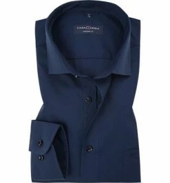 Budget 🔔 CasaModa Hemd 006530/116 Modern Fit, Popeline, Dunkelblau, Nachtblau 👍