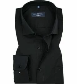 Blitzangebot 🎁 CasaModa Hemd 006539/800 Modern Fit, Popeline, Extra langer Arm, Schwarz 🔔