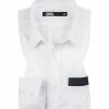 Rabatt 🔔 KARL LAGERFELD Hemd 605121/591699/690 Modern Fit, Twill, Weiß, Weiß-dunkelblau ⭐