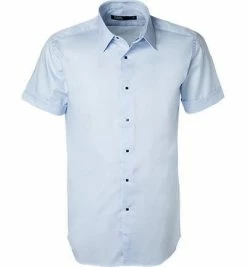 Auslauf ✔️ KARL LAGERFELD Hemd 605500/61/591699/620 Kurzarmhemd, Modern Fit, Twill, Hellblau 😉