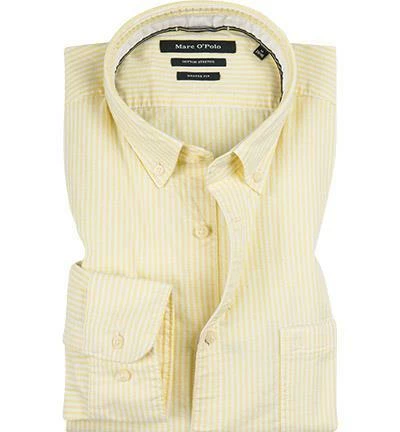 Auslauf 🤩 Marc O'Polo Hemd 921 7348 42310/Q25 Shaped Fit, Baumwolle, Gelb-weiß gestreift, Gelb 😍 1 Auslauf 🤩 Marc O'Polo Hemd 921 7348 42310/Q25 Shaped Fit, Baumwolle, Gelb-weiß gestreift, Gelb 😍