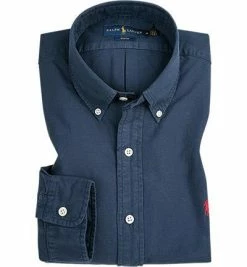 Brandneu 🤩 Polo Ralph Lauren Hemd 710723610/003 Slim Fit, Oxford, Dunkelblau 🧨