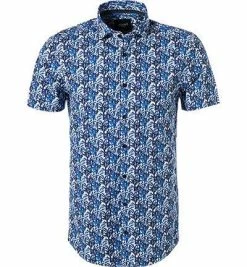 Billig 🛒 JOOP! Hemd Hasko 30014414/410 Kurzarmhemd, Popeline, Blau gemustert, Royal 🔔