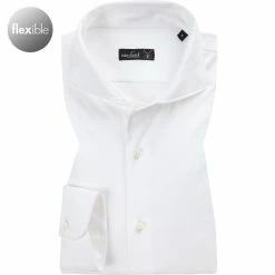 Blitzangebot 👏 van Laack Hemd Meisterwerk 180031/M-PER-L/000 Jersey, Weiß ❤️