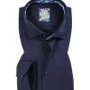 Billig ✨ Jacques Britt Hemd Como Mix 561080/19 Slim Fit, Baumwolle, Navy meliert, Dunkelblau 👍