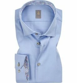 Neu 😉 Jacques Britt Hemd Como Mix 531010/11 Custom Fit, Twill, Hellblau meliert, Hellblau 🌟
