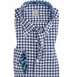 Top 10 🔥 Jacques Britt Hemd Treviso Mix 561100/15 Slim Fit, Baumwolle, Königsblau-weiß kariert, Königsblau-weiß 🤩