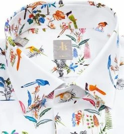 Bester Verkauf ❤️ Jacques Britt Hemd Como 561060/15 Slim Fit, Popeline, Multicolor gemustert, Weiß-multicolor 👏 -Hemden Verkaufsgeschäft 314037 norm2