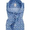 Beste Bewertungen von 🌟 Jacques Britt Hemd Roma 551070/12 Perfect Fit, Popeline, Blau gemustert, Blau ✨