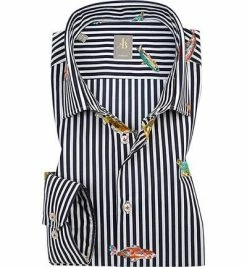 Top 10 🛒 Jacques Britt Hemd Como 561070/19 Slim Fit, Popeline, Nachtblau-weiß gestreift, Dunkelblau ⭐