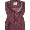 Angebote ✔️ OLYMP Level Five Body Fit 3002/34/35 Hemd, Baumwolle, Bordeaux gemustert, Rot 🎁
