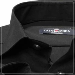 Schlussverkauf 🧨 CasaModa Comfort Fit Kent EL 006052/800 Hemd, Baumwolle, Extra langer Arm, Schwarz 😀