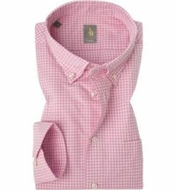 Angebote ⭐ Jacques Britt Hemd Treviso WP 551020/40 Perfect Fit, Oxford, Rosa kariert, Rosa 🎁