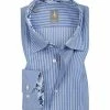 Bester Verkauf 🛒 Jacques Britt Hemd Messina Mix 531160/15 Custom Fit, Popeline, Blau gestreift, Blau 👍