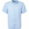 Billig ⌛ Jacques Britt Hemd Rimini 1/2 551101/10 Kurzarmhemd, Perfect Fit, Reines Leinen, Hellblau, Blau 🔔