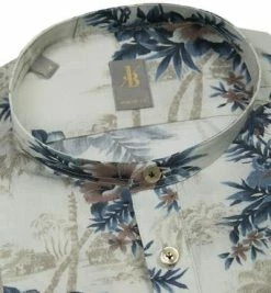 Budget 👍 Jacques Britt Hemd Capri 551180/18 Perfect Fit, Baumwolle, Blau-beige gemustert, Blau 👏 -Hemden Verkaufsgeschäft 315864 norm2