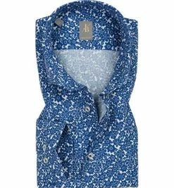 Top 10 😀 Jacques Britt Hemd Siena 551120/15 Perfect Fit, Baumwolle-Leinen, Capriblau-weiß gemustert, Blau 😍