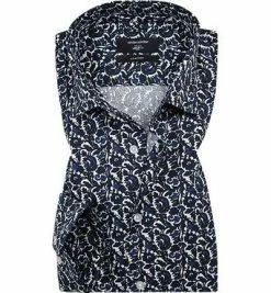 Schlussverkauf ✨ Seidensticker Hemd 319640/19 Comfort Fit, Popeline, Blau gemustert, Blau 👍