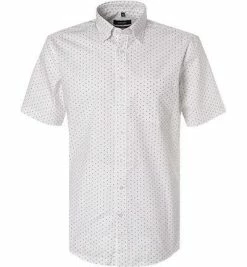 Billig 🔥 Seidensticker Hemd 119763/67 Kurzarmhemd, Modern Fit, Baumwolle, Weiß gemustert, Multicolor ⭐
