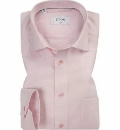 Blitzangebot ❤️ ETON Hemd 3427/79044/51 Classic Fit, Twill, Rosa meliert, Rosa 👏