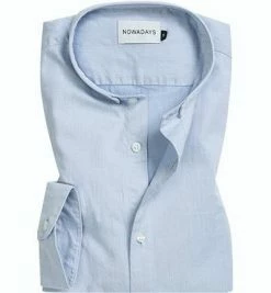 Großhandel 👍 NOWADAYS Hemd NOS015/642 Baumwolle, Bleu meliert, Hellblau ⌛