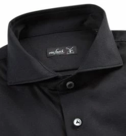 Auslauf 🌟 van Laack Hemd Meisterwerk 180031/M-PER-L/099 Jersey, Schwarz 👍 -Hemden Verkaufsgeschäft 318358 norm2