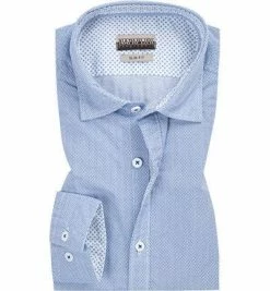 Neu 😍 NAPAPIJRI Hemd blau N0YIDAF34 Slim Fit, Popeline, Blau gemustert 👍