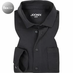 Besorgen ❤️ Jockey Hemd 800103/999 Jersey, Extra langer Arm, Schwarz ⭐