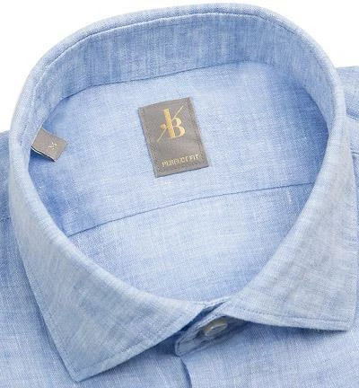 Großhandel 😀 Jacques Britt Hemd Rimini 551100/10 Perfect Fit, Reines Leinen, Hellblau ❤️ 2 Großhandel 😀 Jacques Britt Hemd Rimini 551100/10 Perfect Fit, Reines Leinen, Hellblau ❤️ – Bild 2