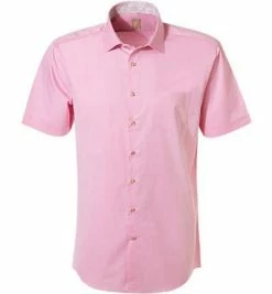 Blitzangebot 🔔 Jacques Britt Hemd Como Mix 531011/40 Kurzarmhemd, Custom Fit, Twill, Rosa ✨