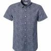 Angebote 🥰 Pepe 👖 Jeans Hemd Steve PM305850/0AA Kurzarmhemd, Slim Fit, Popeline, Blau gemustert, Dunkelblau 🛒
