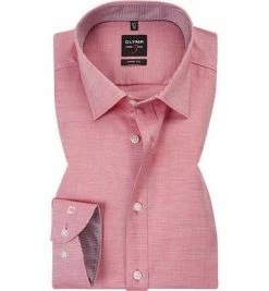 Am billigsten ✨ OLYMP Level Five Body Fit 69EL 2017/39/35 Hemd, Baumwolle, Extra langer Arm, Rot meliert, Rot 👏