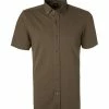Angebote 💯 JOOP! Hemd Paccy 30014533/301 Kurzarmhemd, Slim Fit, Baumwoll-Piqué, Khaki, Olivgrün ✨