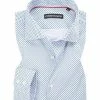 Brandneu 😍 rosso e nero Hemd 1101/11 Tailored Fit, Baumwolle, Nachtblau-weiß gemustert, Weiß-blau 🛒
