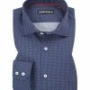 Rabatt 🥰 rosso e nero Hemd 111/19 Tailored Fit, Baumwolle, Navy gemustert, Dunkelblau ⭐