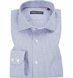 Top 10 😍 rosso e nero Hemd 113/11 Tailored Fit, Baumwolle, Marineblau gemustert, Blau-weiß 🎁